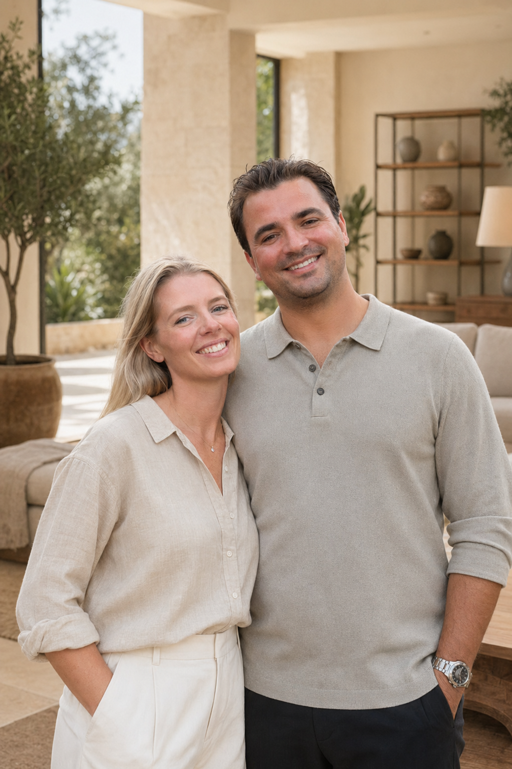 Katja and Chris from Paphos Furniture Gallery